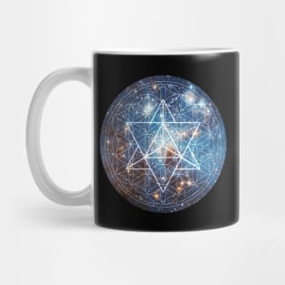 Merkaba in Flower of Life Mug